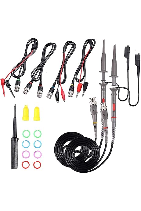 3 Cable De Prueba Bnc Q9 A Pinza De Doble, Longitud 50cm
