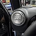 Jeep Air Conditioning Vent Interior Trim Plates 4Pc Etched Stainless Steel | Jeep Wrangler JK 2007-2018 & JL 2018-2023, TRAIL RATED 4X4