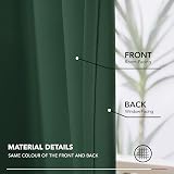 Deconovo Blackout Curtains Pencil Pleat Rod Pocket Dark Forest 2 Panels view 9
