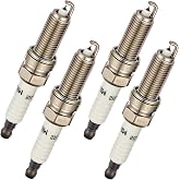 BDFHYK 4 Pack Iridium Spark Plug Replacement for XP6203 SILZKR6B10E SP1040 | Compatible with Hyundai Equus Genesis Santa Fe Sport Sonata Tucson, Compatible with Kia Optima Sorento Sportage Borrego