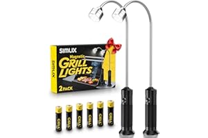 SIMLIX Grill Light Christmas Gifts for Men: 2 Pack LED Barbecue Lights for Outdoor Grill, Unique Grilling Gifts for Dad Husband Mens Gifts for Christmas 2025, Smoker Grilling Accessories for Night BBQ