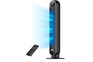 Dreo Nomad One Tower Fan with Remote, 24ft/s Velocity Quiet Cooling Fan, 90° Oscillating Fan with 4 Speeds, 4 Modes, 8H Timer