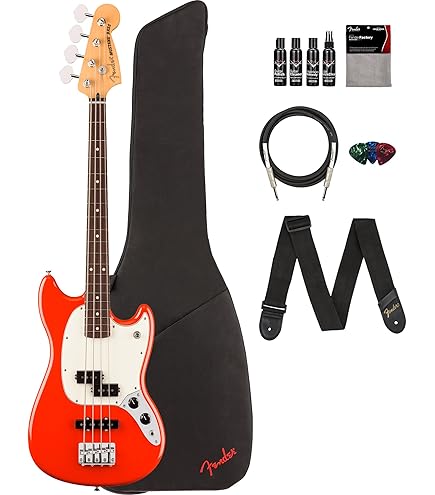 Amazon.com: Fender Player II Mustang Bass PJ, Rosewood Fingerboard