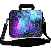 RICHEN 14-15.6 Inch Galaxy Laptop Shoulder Bag Messenger Bag Case Notebook Handle Sleeve Neoprene Soft Carpet Tablet Travel Accessories Pocket