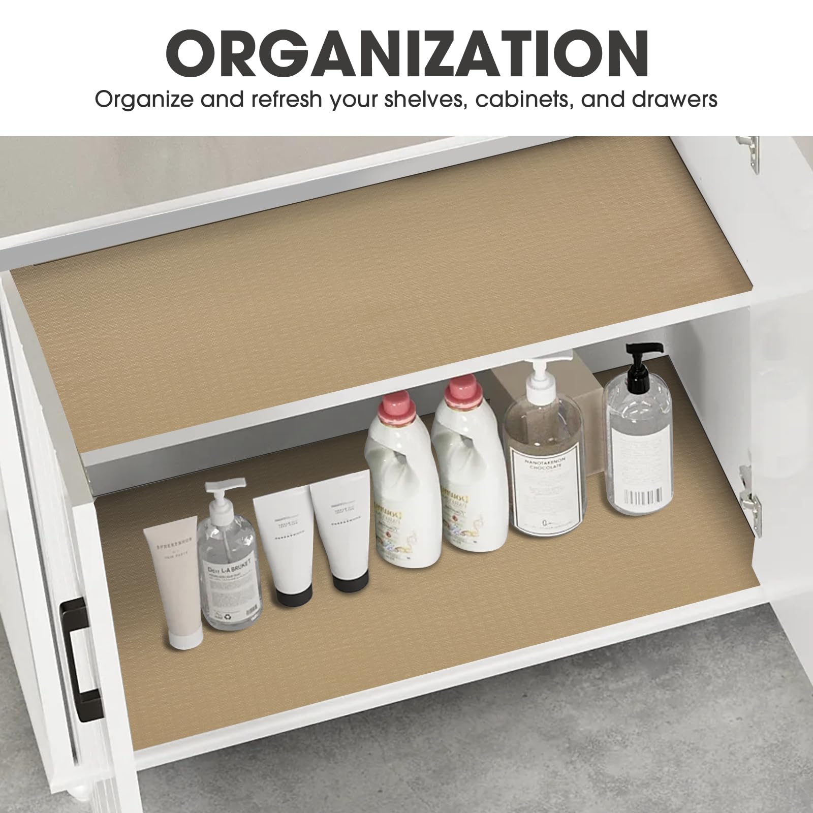 ALIUNI Drawer and Shelf Liner, Non-Slip Kitchen
