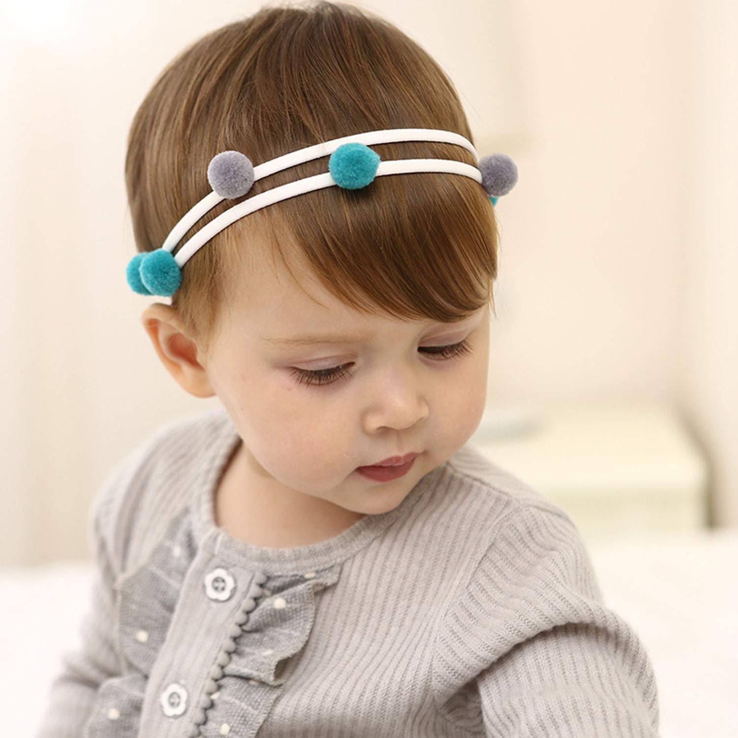 pom pom headband baby
