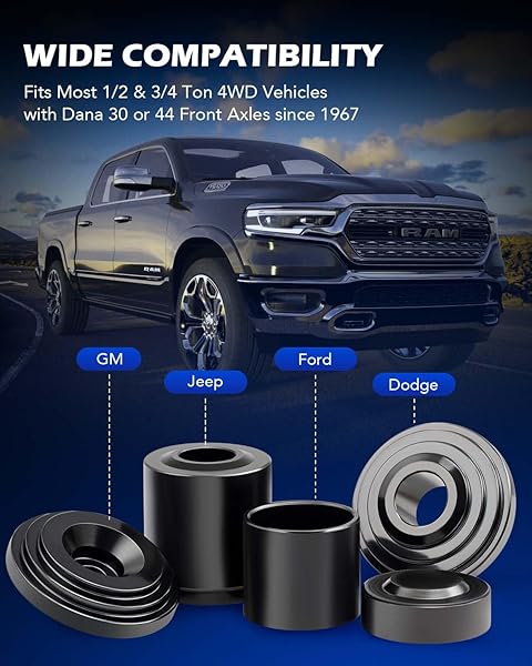 ORION MOTOR TECH BALL JOINT PRESS KIT, HEAVY DUTY BALL JOINT REMOVAL TOOL KIT WITH 4X4 ADAPTERS, FOR MOST 2WD AND 4WD CARS AND LIGHT TRUCKS