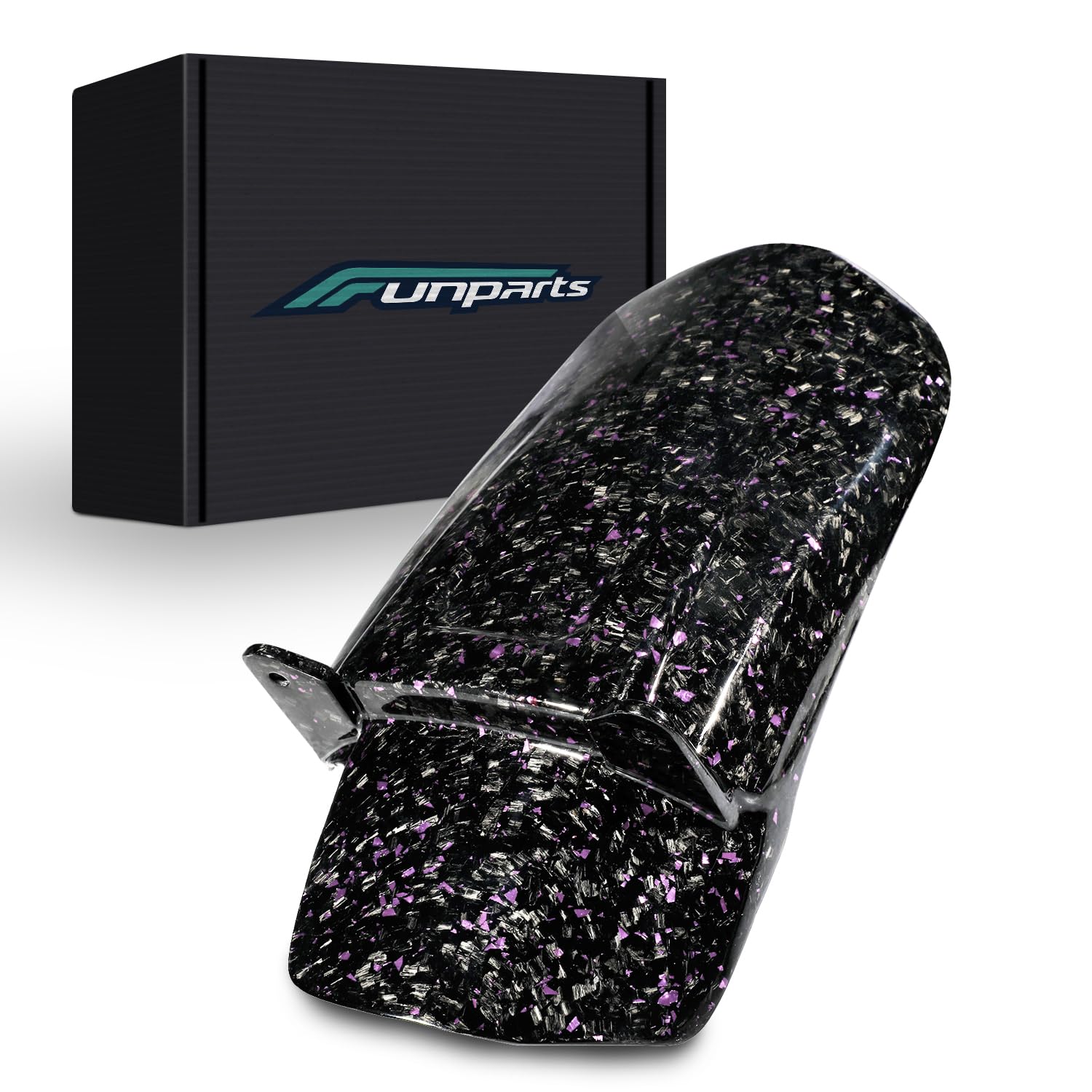 Photo 1 of Funparts Sur Ron Rear Cushion Fender,Carbon Fiber Motorcycle Fender Mud Guard for Surron Sur Ron Light Bee X/S Segway X260 X160 Electric Dirt Bike with Purple Pattern