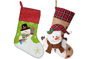 GYGOT 4 Pack Grinchs Stocking,18 Inch Large Grinchs Christmas Stockings Whoville Decorations for Family Holiday Party Decor, Green (ZYGS01)