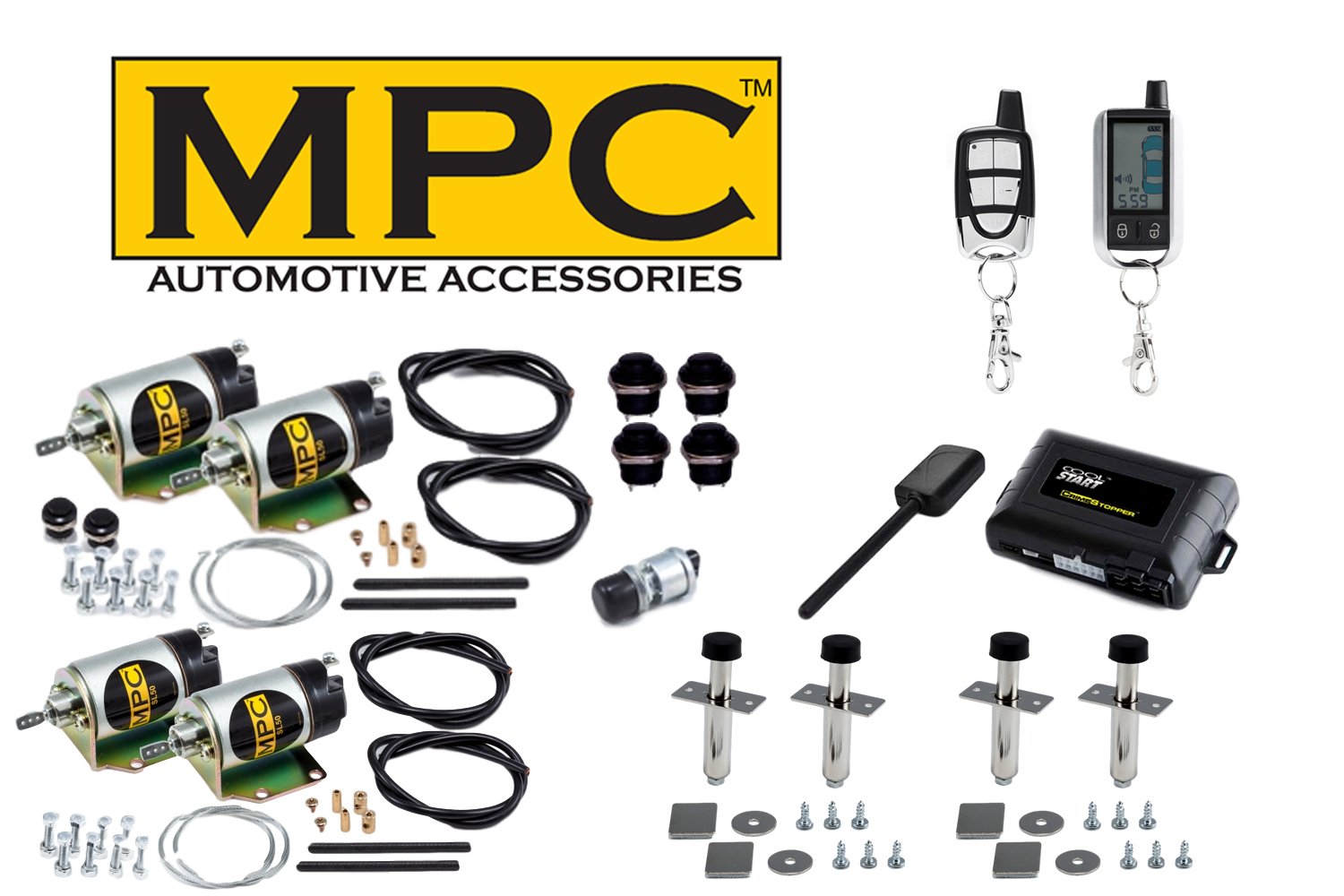 Easy Installation 2Door 45lb Shaved Handle Popper Kit with Emergency