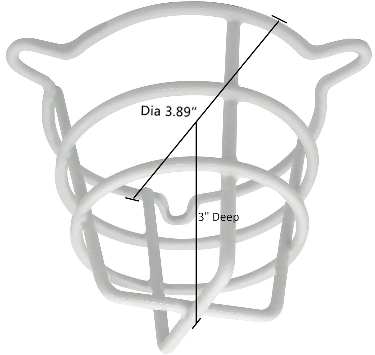 10 Pack White Fire Sprinkler Head Guard for Both 1/2 & 3/4 Sprinkler