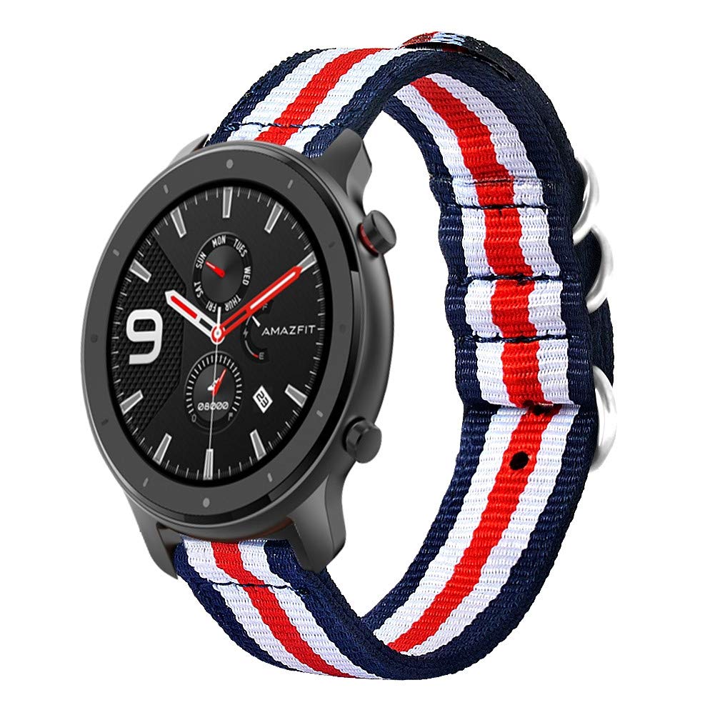 Saisiyiky Cuero Correa Compatible con Huami Amazfit GTR de 47 mm ...