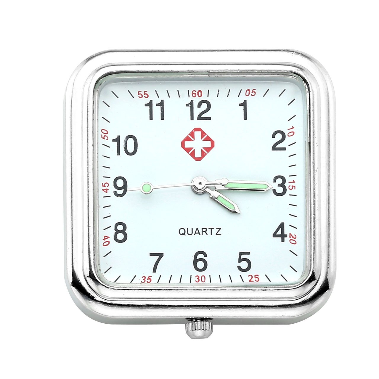 JSDDE Montre de Poche pr infirmières Mode Couleur Motifs en Caoutchouc de Silicone Fob Montres Rectangle + 5 Housses Gratuites