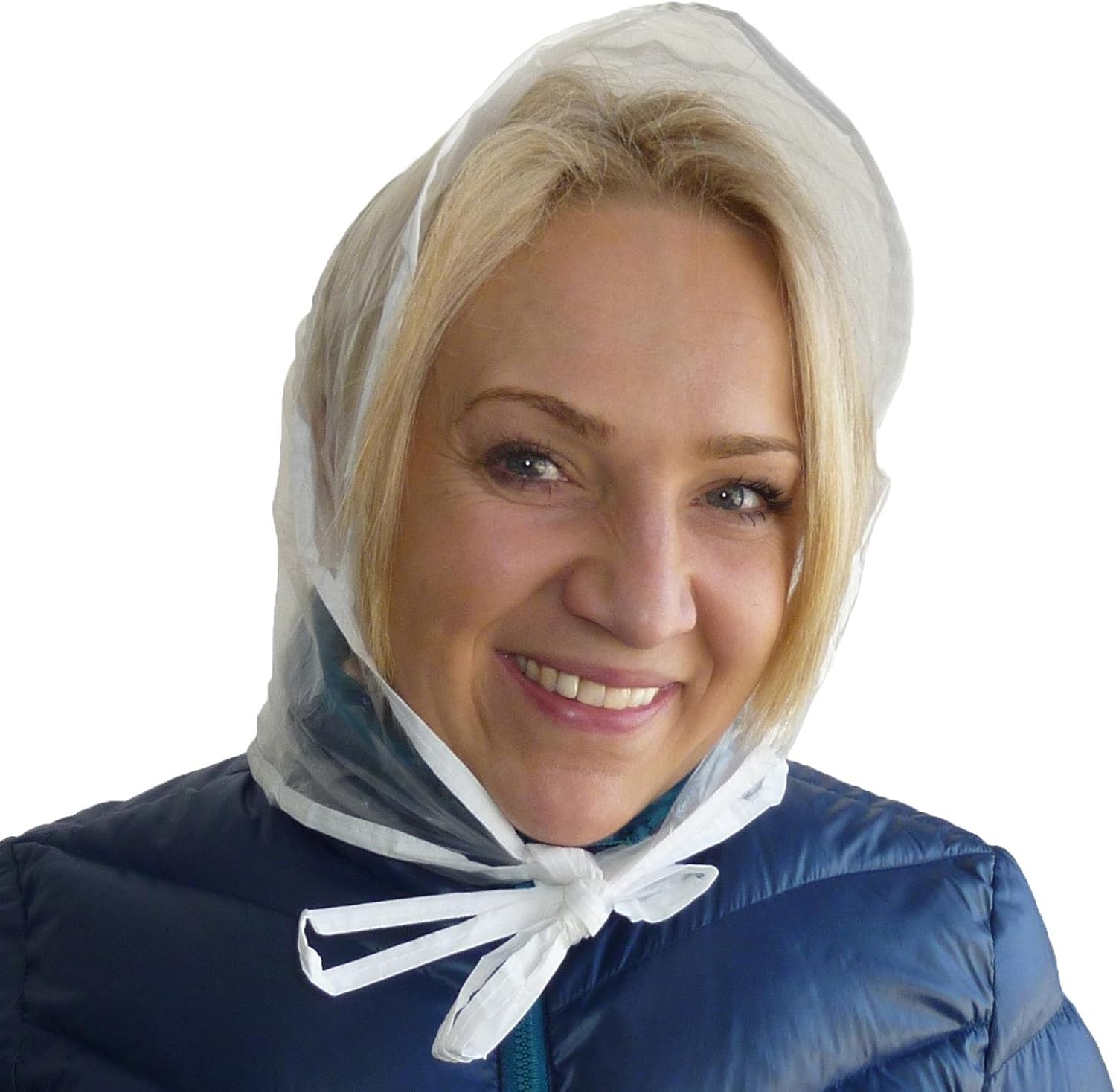 RainStopper Women's Clear Waterproof Rain Bonnet Hat, Clear at  Women’s Clothing store