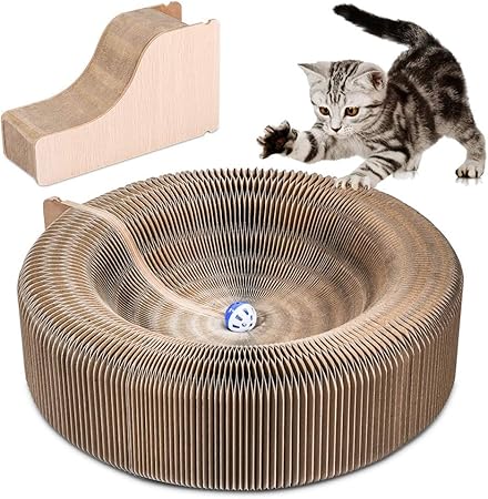 Cat Scratcher Lounge Bed Youthink Superior Scratching Cardboard Protector Cat Scratching Climber With Catnip Diy Shape Attracts Cats Kitten Attention Amazon Co Uk Pet Supplies