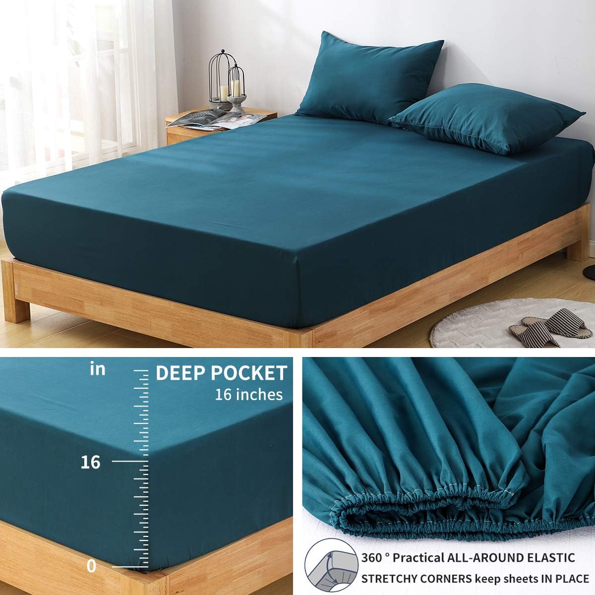 RUIKASI Super King Bedding Sets, 4 Piece Bed Set Superking Bedding - Image 5