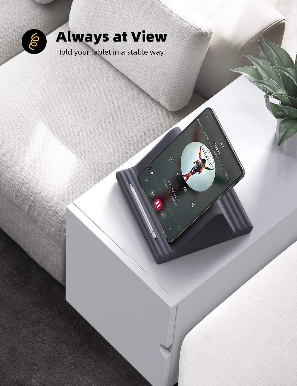 Lamicall Pillow Tablet Holder, Tablet Cushion Stand, Lazy Holder Stand Bed Sofa, Compatible with New 2022 iPad Pro 9.7, 10.5 - Image 5