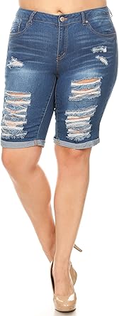 plus size jeans short length