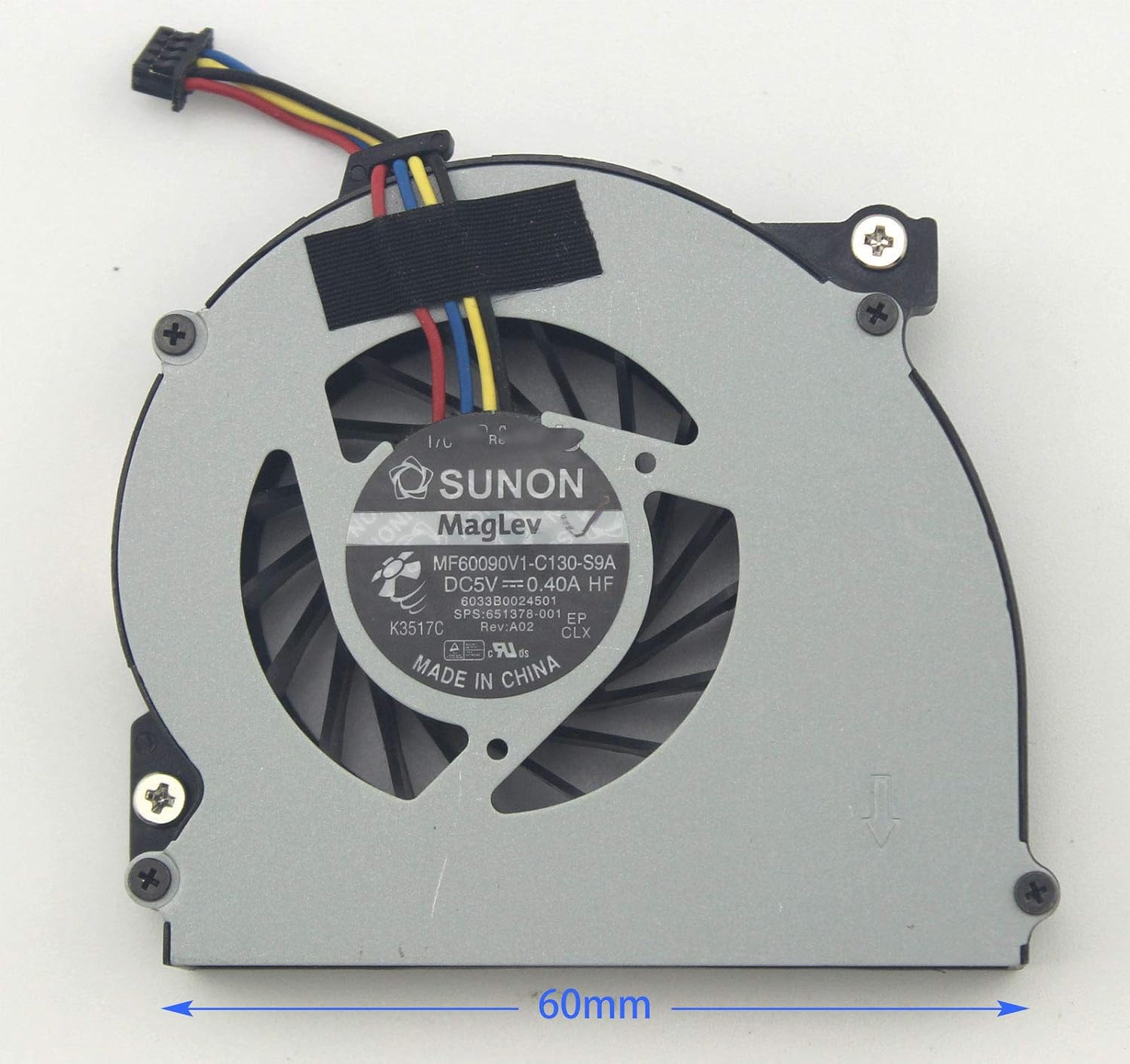CPU Cooling Fan Replacement fit for HP Elitebook 2570P