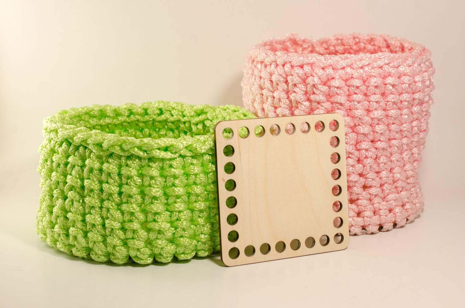 Lagrave Plywood Bases for Crochet Basket, Square Shape, Wooden Bottom for Knitting, 10cm, 15cm or 17cm Size (10 cm x 3 pcs)