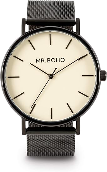 MR. BOHO Reloj Analógico para Adultos Unisex de Cuarzo con ...