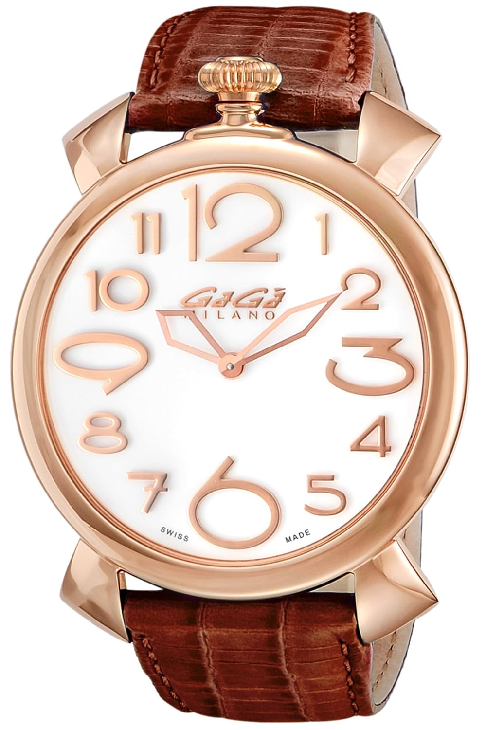 全商品オープニング価格特別価格 ガガミラノ Gagamilan 腕時計 Manuale Thin46mm ホワイト文字盤 5091 06 Brw メンズ 並行輸入品 B077g5sf8k Www Gcc Ccpf Com