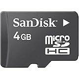 Sandisk 4GB MicroSDHC Memory Card with SD Adapter (BULK Packaging)