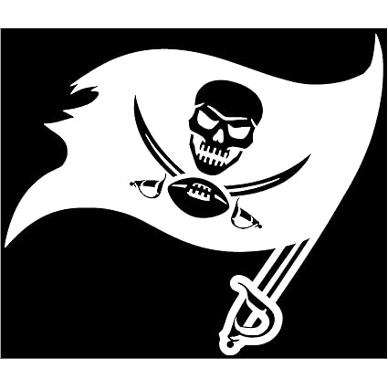 Leopro Tampa Bay Buccaneers Vinyl Sticker Decal 6 X 5 1 White