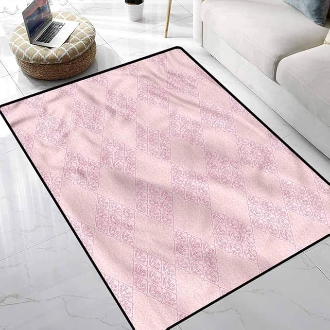 Alfombra de interior de damasco para comedor, sala de estar, decoración