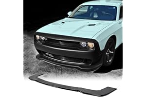 STS.EV01 STSEV01 Front Bumper Lip Splitter Spoiler Fit for Dodge Challenger SRT/RT/GT/SXT/ 392/ Sact Pack/Hellcat 2012-2023, 3pcs Add-on Air Dam Chin Body Kit Underbody Lip Accessories (Carbon Fiber Style)
