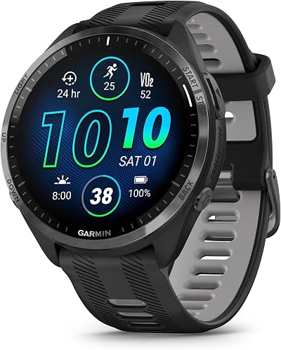 Garmin Forerunner 965 AMOLED GPS Running Triathlon Smartwatch Black Grey