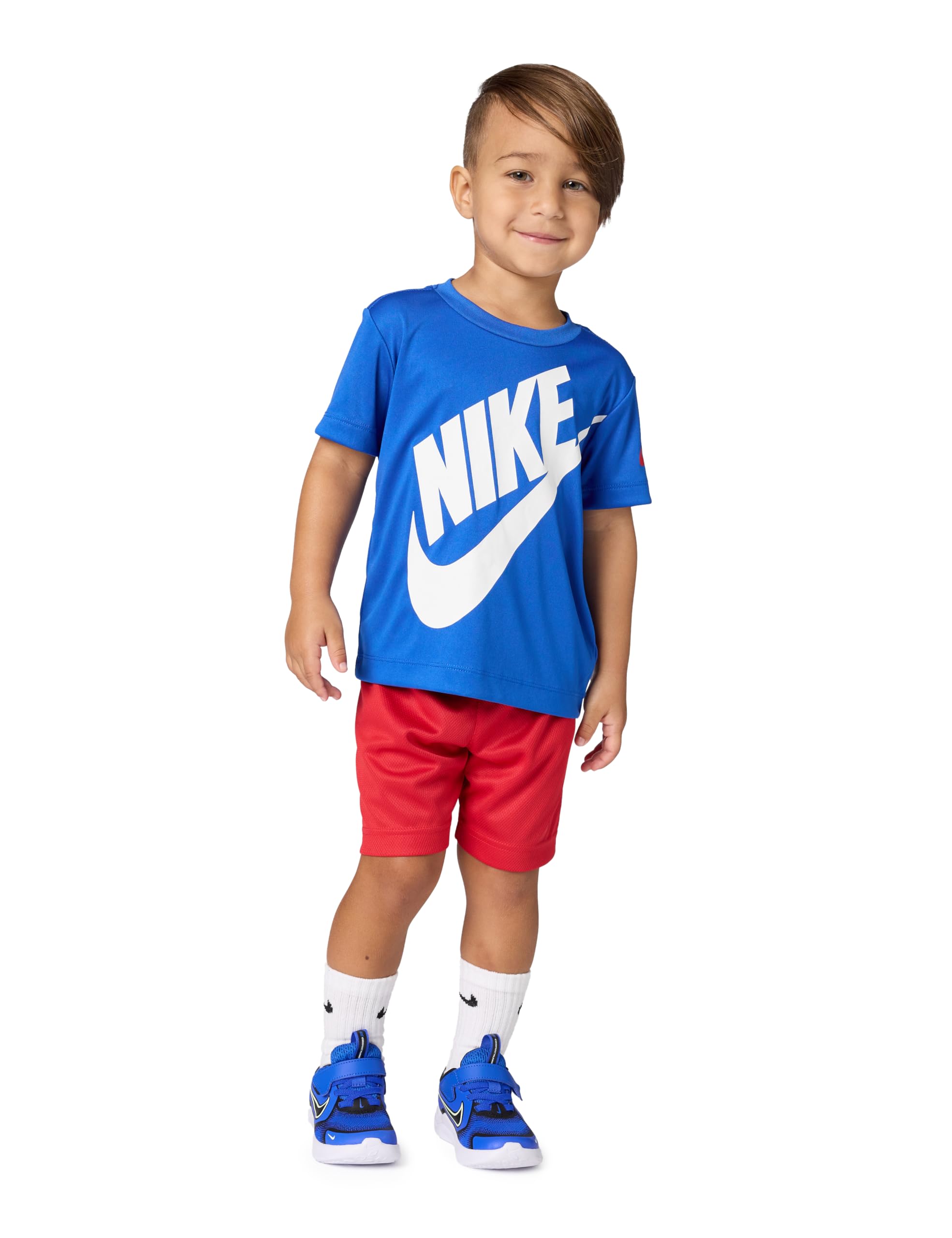 Nike Dri-Fit Sportswear T-Shirt and Mesh Shorts 2-Piece Outfit Set Image Nike Dri-Fit Sportswear T-Shirt and Mesh Shorts 2-Piece Outfit Set Image