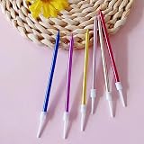 FUZVOL Green Glitter Birthday Candles 24 pcs Boxed Gift 12.5 cm Party Decor view 4