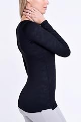 TCA Super Thermal Top Women Ladies Thermal Vest Black XXL Ski Base Layer view 3