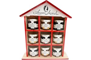 Value Bundle: LAURA SECORD JAM - Decorative Wooden House Variety Gift Set - Marmalade Spread Preserves Jelly Fruit - Jams and
