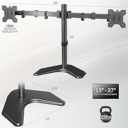 VIVO STAND-V002F Dual LED LCD Monitor Free-Standing