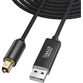 Cubilux USB A to TOSLINK Optical Audio Cable | Stereo &amp; Surround Sound, Digital Audio Output, Computer Compatible, Coaxial Signal