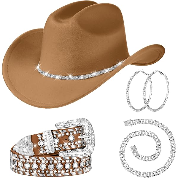 Amazon.com: uxcell 6 PCS Rhinestone Hat Band Cowboy Hat  display picture 3
