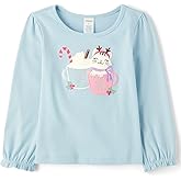 Gymboree Girls and Toddler Embroidered Graphic Long Sleeve T-Shirts