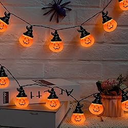 Halloween Pumpkin String Lights, 8.5Ft Pumpkin