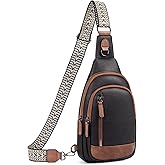 CLUCI Crossbody Bags for Women Men,Leather Sling Bag Cross Body Backpack for Woman Gifts for Women Birthday Unique