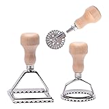 MASTER FENG Ravioli Stamp Maker Cutter with Roller