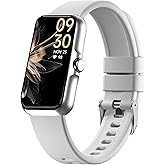 JYUAJOI Fitness Tracker with 24/7 Continuous Heart Rate, Blood Oxygen Monitor, Smart Watch with Sleep Monitor, IP68 Waterproof Activity Tracker Step Counter for Women Men (Gray)