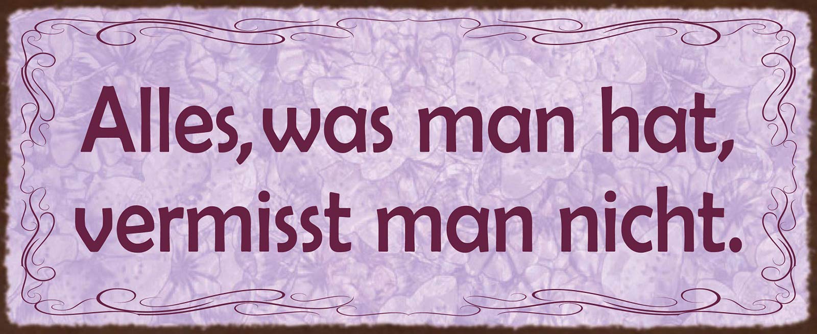 Schatzmix Tin-Plate Sign, Sheet metal, Multicoloured, 27x10 cm