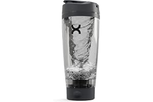 Promixx PRO Shaker Bottle New Edition – Rechargeable, Powerful for Smooth Protein Shakes – includes Supplement Storage, BPA Free, 20oz Cup, Graphite Gray