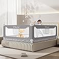 G TALECO GEAR Bed Rail for Toddlers, Stable Protective Bed Side Rails, Baby Bedrail Guard for Twin Full Queen & King Size Bed (74.8 Inch, 1 Piece)