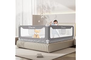 G TALECO GEAR Bed Rail for Toddlers, Stable Protective Bed Side Rails, Baby Bedrail Guard for Twin Full Queen & King Size Bed ((3 Sides for King Size) 78.74x78.74x74.8 Inch)