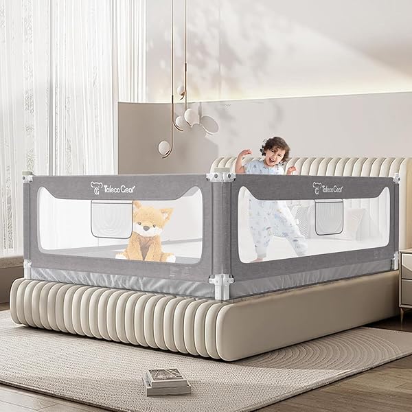 G TALECO GEAR BED RAIL FOR TODDLERS, STABLE...