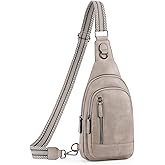 CLUCI Crossbody Bags for Women Men,Leather Sling Bag Cross Body Backpack for Woman Gifts for Women Birthday Unique