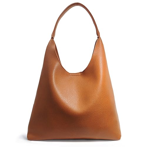 Hobo Bags for Women Soft Vegan Leather Shoulder Handbag Slouchy